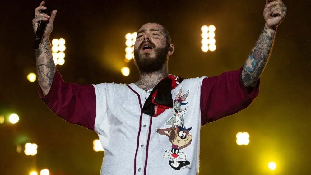Post Malone at Rock in Rio at the Olympic Park. Rio de Janeiro^ Rio de Janeiro^ Brazil - September 3^ 2022