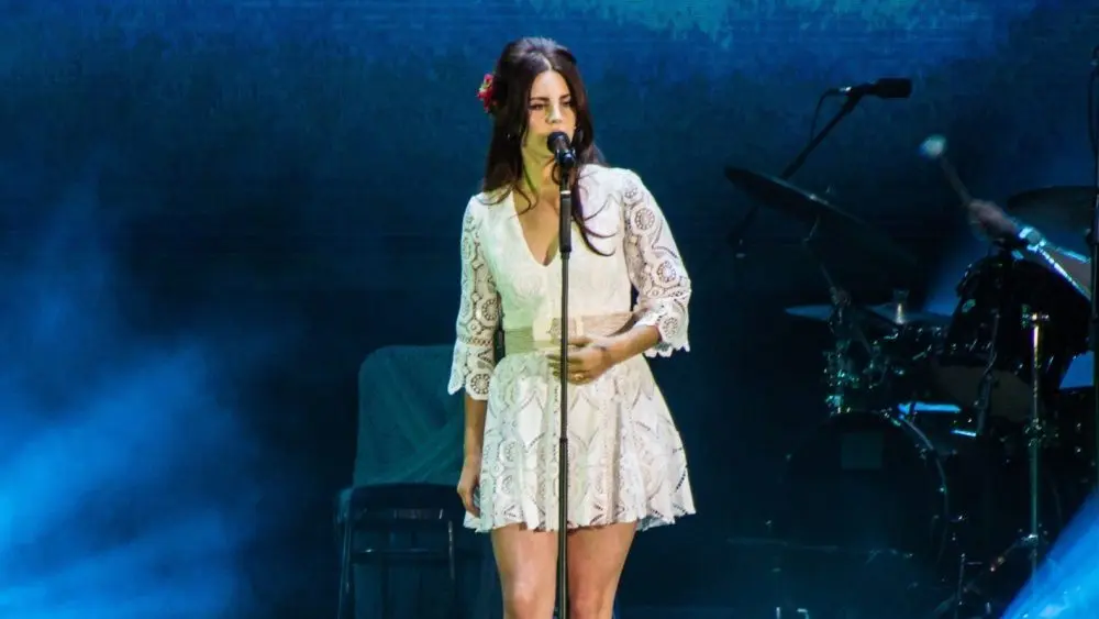 Lana Del Rey on stage of Park Live music festival Moscow^ Russia - 7.10.2016