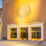 Santa Fe^ New Mexico^ USA at New Mexico State Capitol.