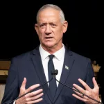 Israeli Minister of Defense Benjamin Benny Gantz speaks during annual Jerusalem Post conference at Gotham Hall. New York^ NY - September 12^ 2022