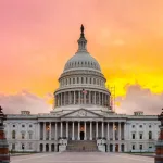 The United States Capitol building in Washington DC^ sunrise