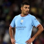 Rodri of Manchester City FC during the UEFA Champions League final MANCHESTER CITY FC v FC INTERNAZIONALE at Ataturk Olympic Stadium. Istanbul^ TURKEY - June 10^ 2023