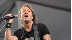 Keith Urban performs at the 2015 New Orleans Jazz and Heritage Festival. New Orleans^ LA - April 24^ 2015