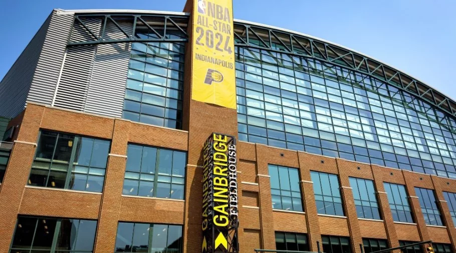Gainbridge Fieldhouse in Downtown Indianapolis - INDIANAPOLIS^ USA - JUNE 05^ 2023