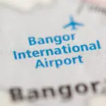 Bangor International Airport. Maine. USA