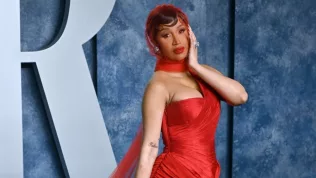 Cardi B at the 2023 Vanity Fair Oscar Party at the Wallis Annenberg Center. BEVERLY HILLS^ CA. March 12^ 2023