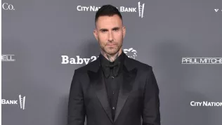 Adam Levine arrives for Baby2Baby 10 Year Gala Presented by Paul Mitchell on November 13^ 2021 in West Hollywood^ CA