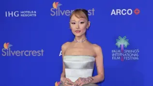 Ariana Grande arriving at the 2025 Palm Springs Film Festival Awards. PALM SPRINGS^ CA. January 03^ 2025