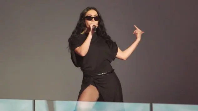 Charli XCX performed a surprise concert in Times Square. New York^ NY USA - November 18^ 2024