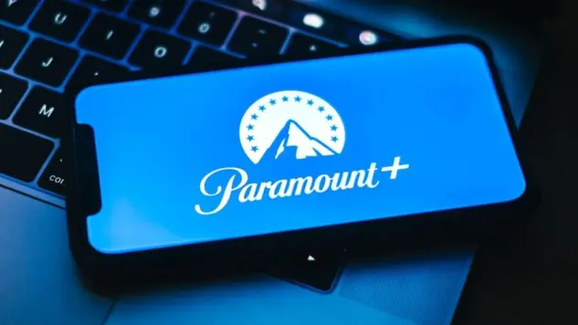 Paramount plus logo on smartphone screen. Rostov-on-Don^ Russia - November 15 2021