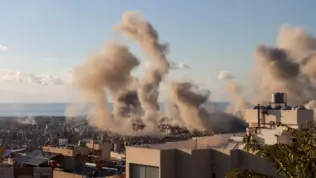 Smoke from multiple Israeli airstrikes on Beirut Southern Suburbs^ Lebanon amid Hezbollah-Israel conflict Beirut^ Lebanon 11 26 2024