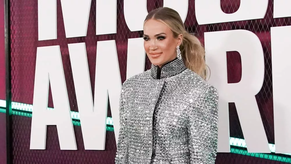 Carrie Underwood attends the 2023 CMT Music Awards at Moody Center on April 2^ 2023 in Austin^ Texas.