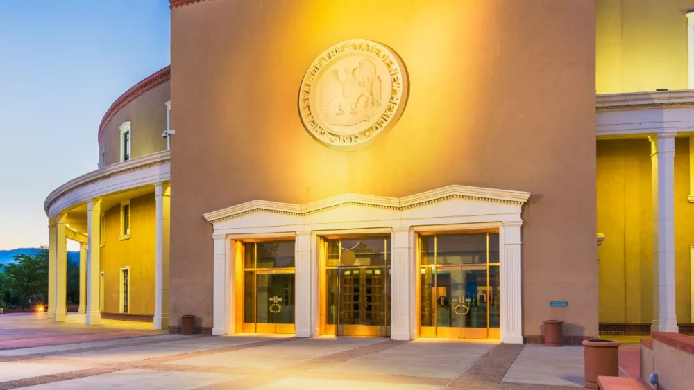 Santa Fe^ New Mexico^ USA at New Mexico State Capitol.