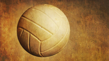 a-volleyball-on-a-grunge-textured-background-2