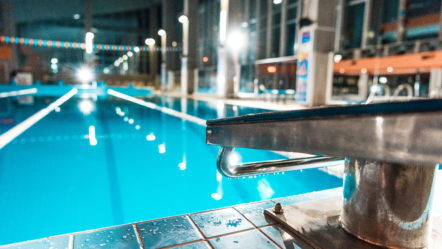 diving-board-at-competition-swimming-pool