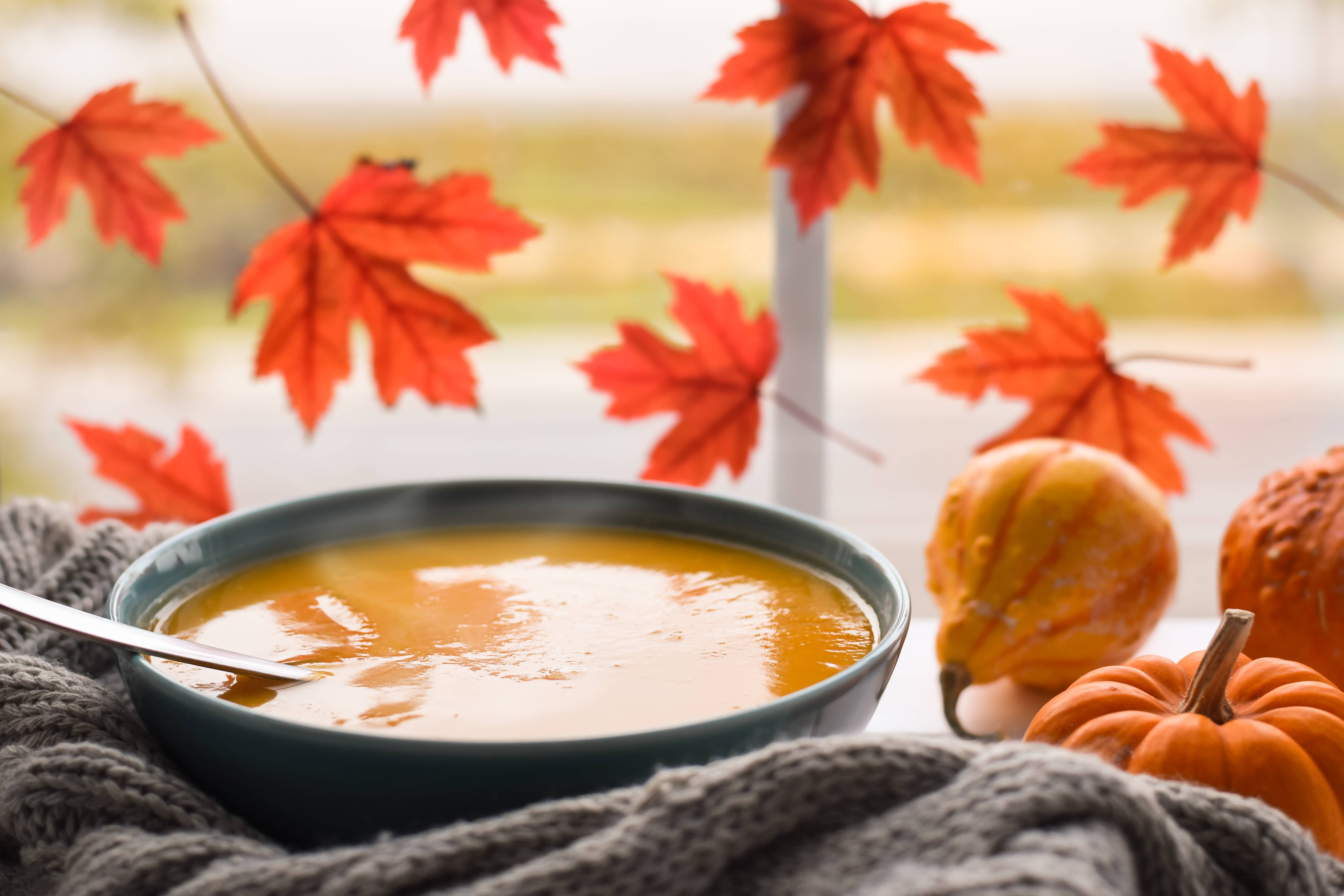 bowl-of-pumpkin-soup-by-a-window-with-maple-leaves-2022-08-01-04-21-41-utc
