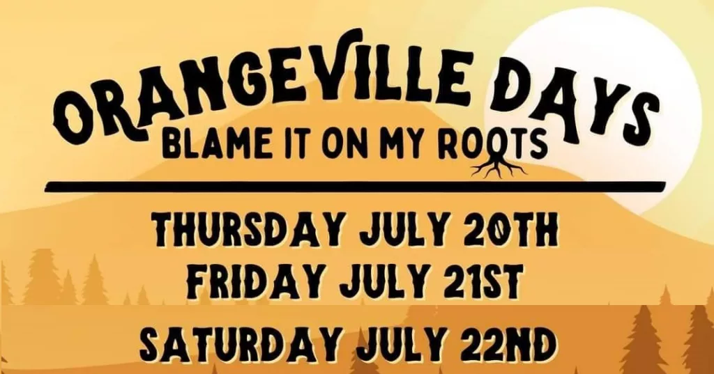 Orangeville Days "Blame it on my Roots" begins July 20 KOAl Price,UT
