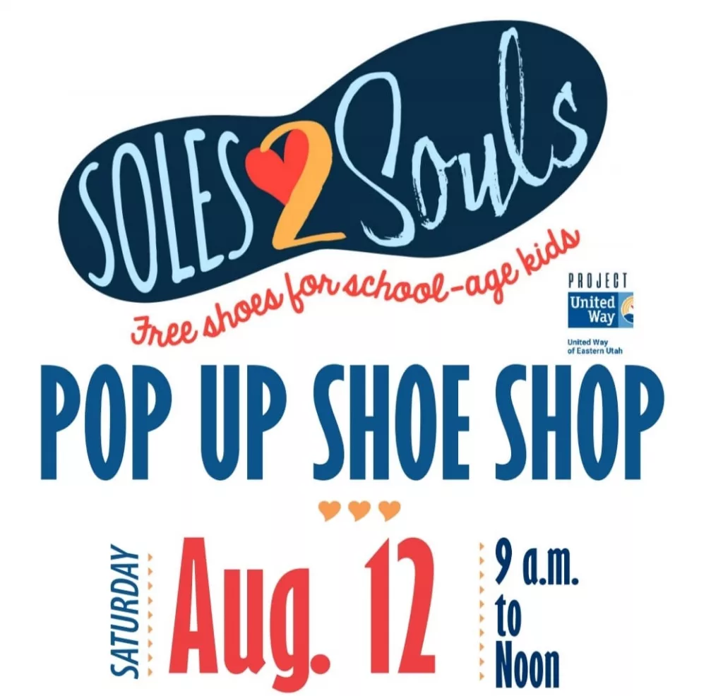 United Way of Eastern Utah hosts Soles 2 Souls Pop-up Shoe Shop on August  12