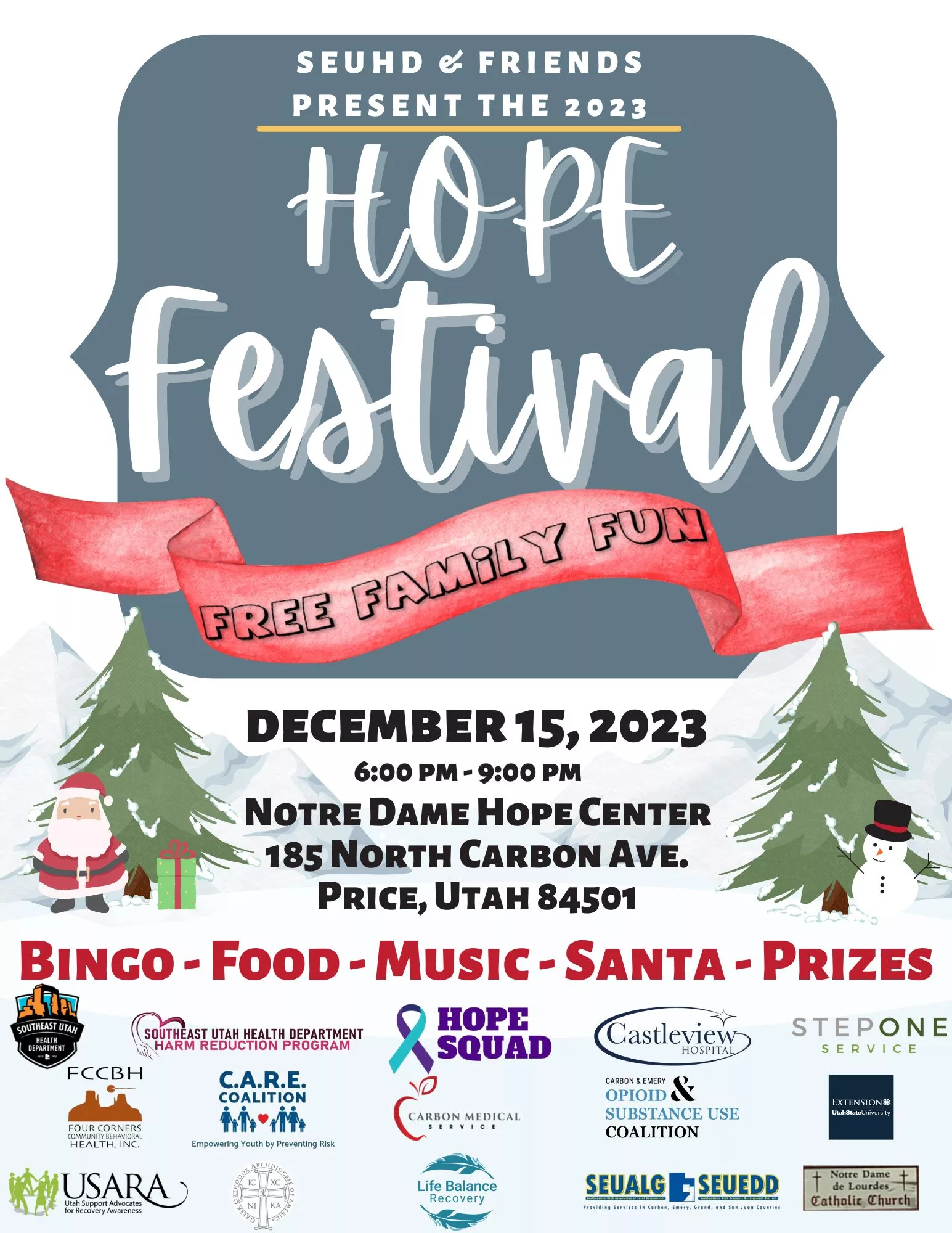 HOPE Squad of Carbon, Emery and Grand Counties hosts HOPE Festival on