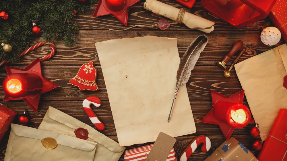 writing-a-letter-to-santa-composiiton-in-vintage-style