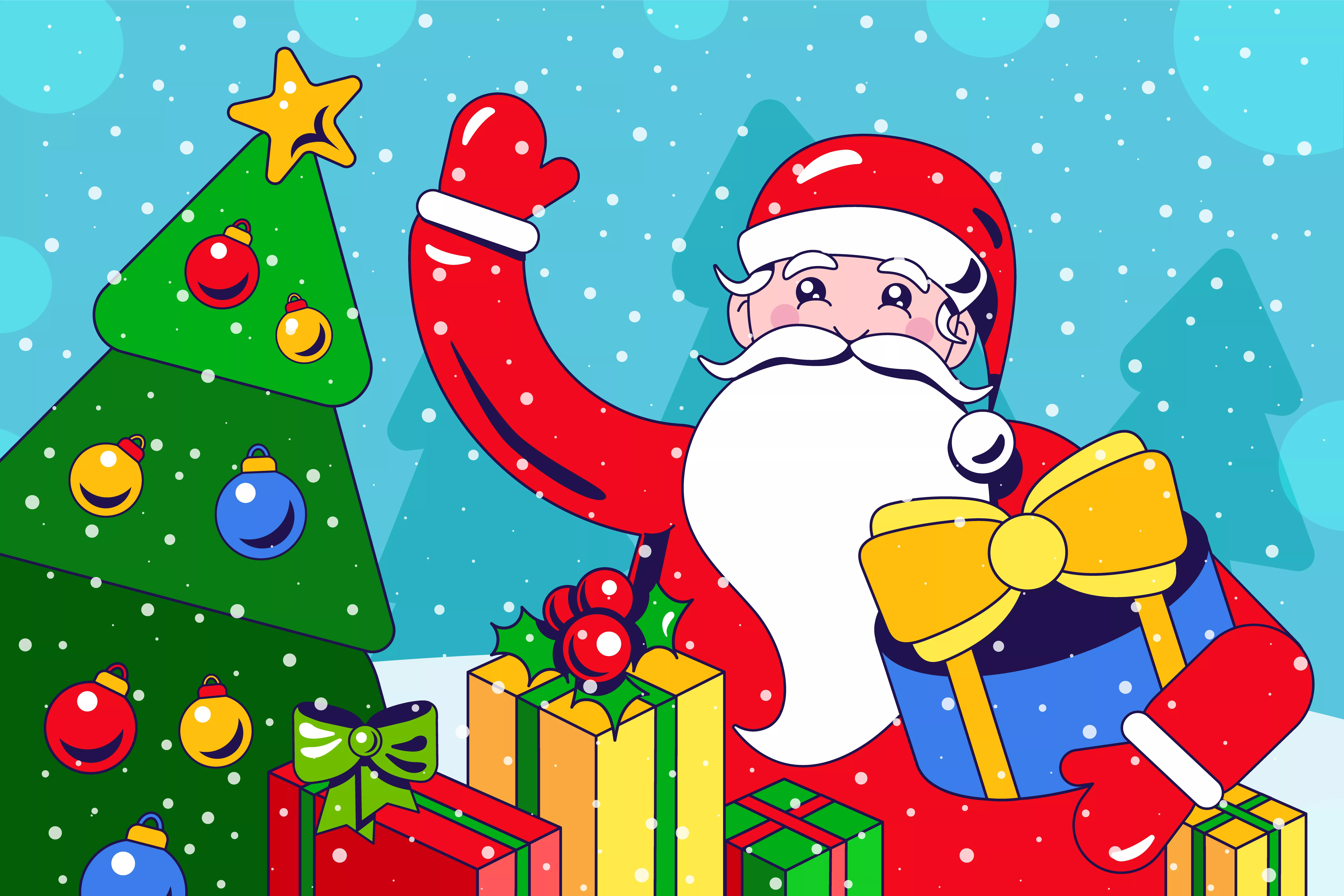 santaclauscharacterillustration