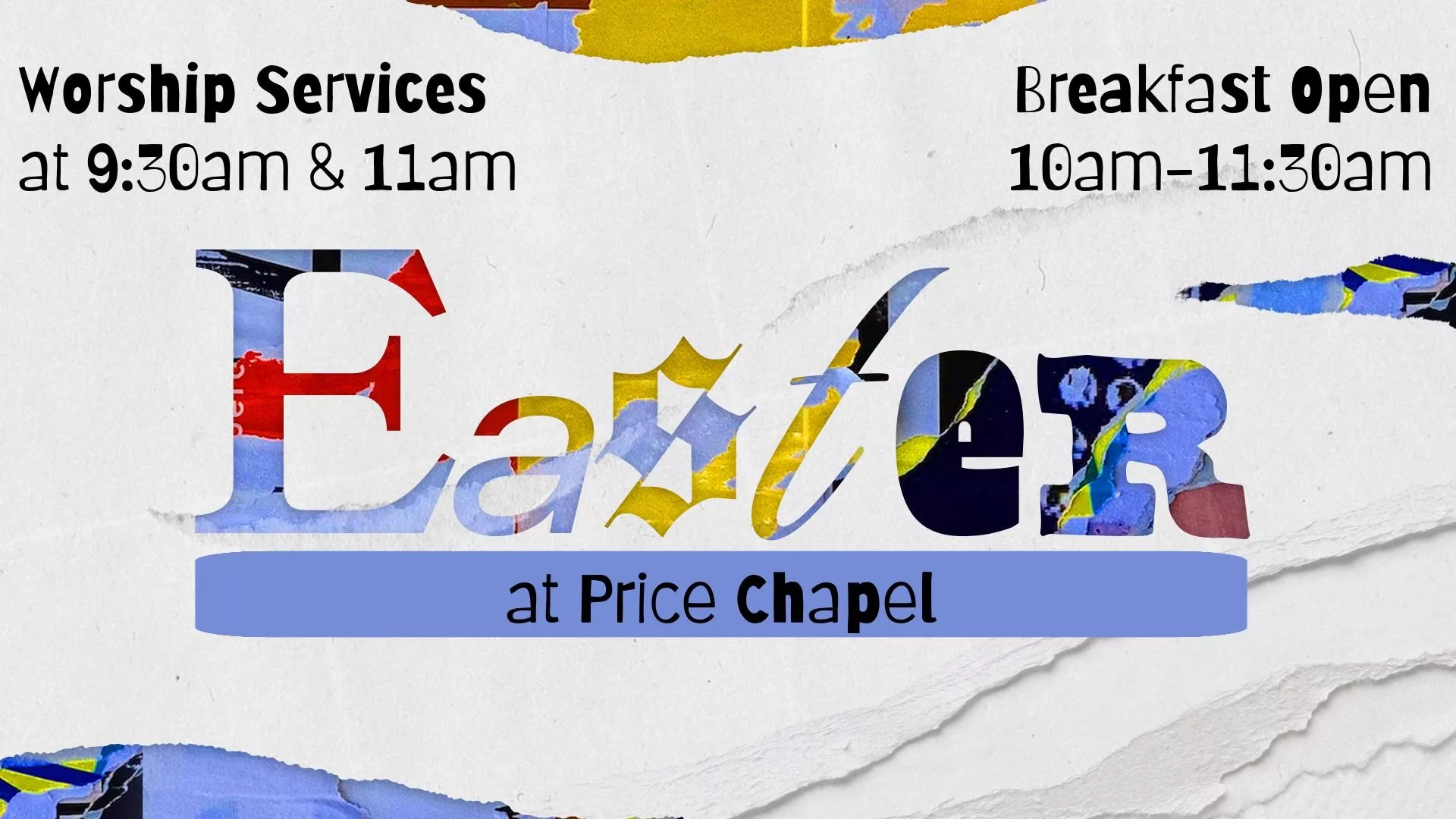 Price Chapel’s Easter Services
