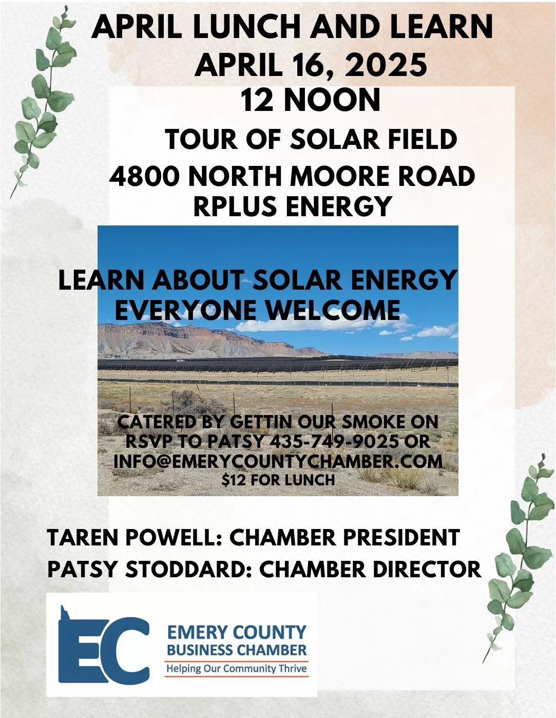Emery County Business Chamber April Lunch & Learn