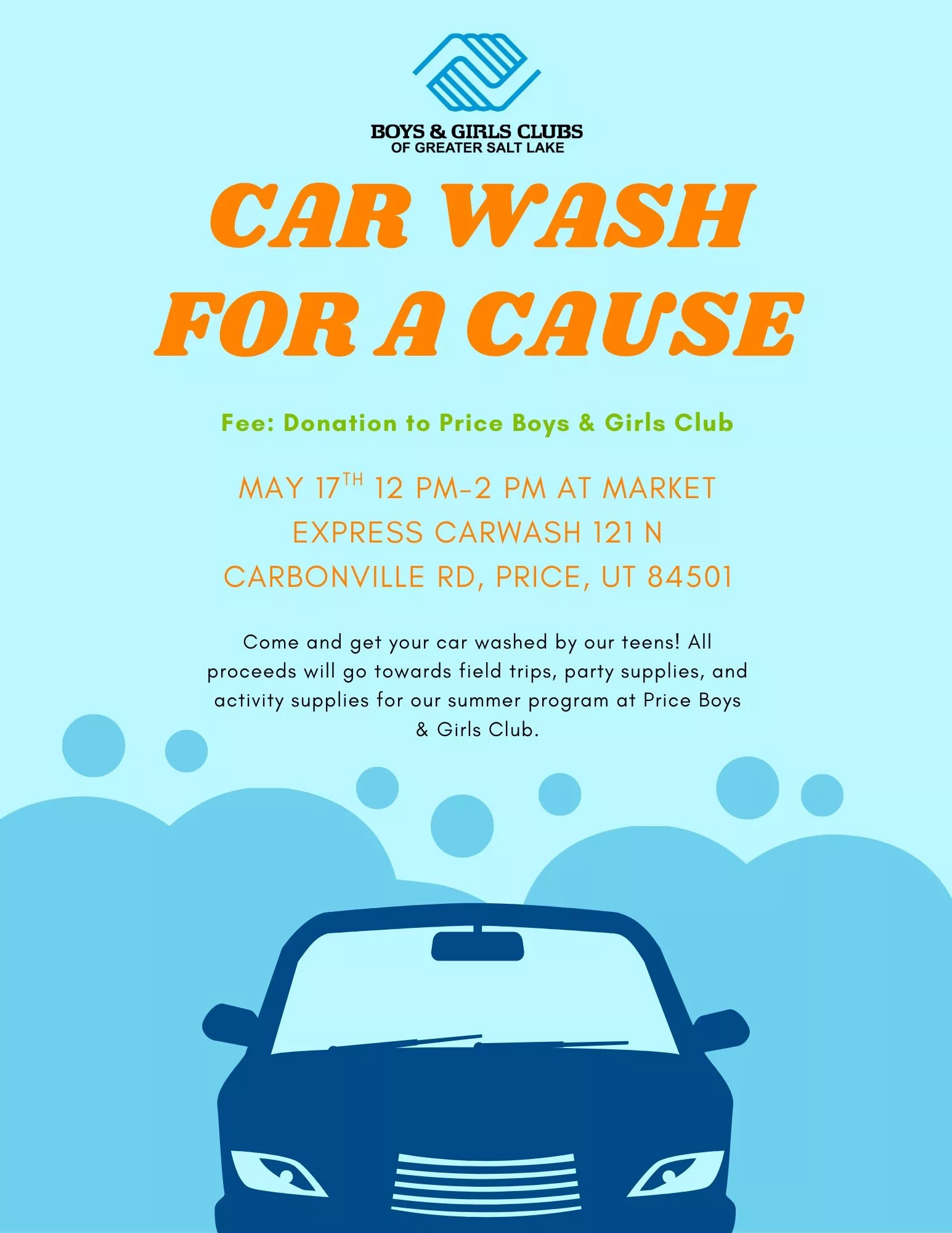Price Boys & Girls Club Car Wash for A Cause
