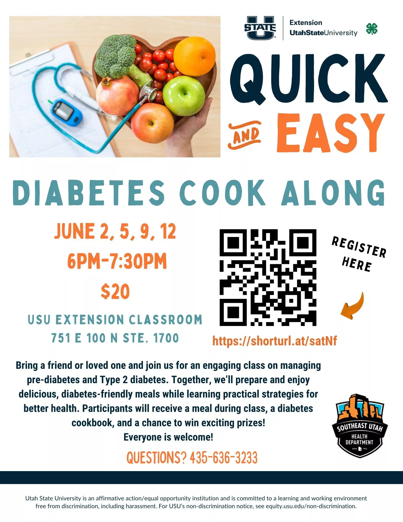 USU Extension Quick & Easy Diabetes Cook Along