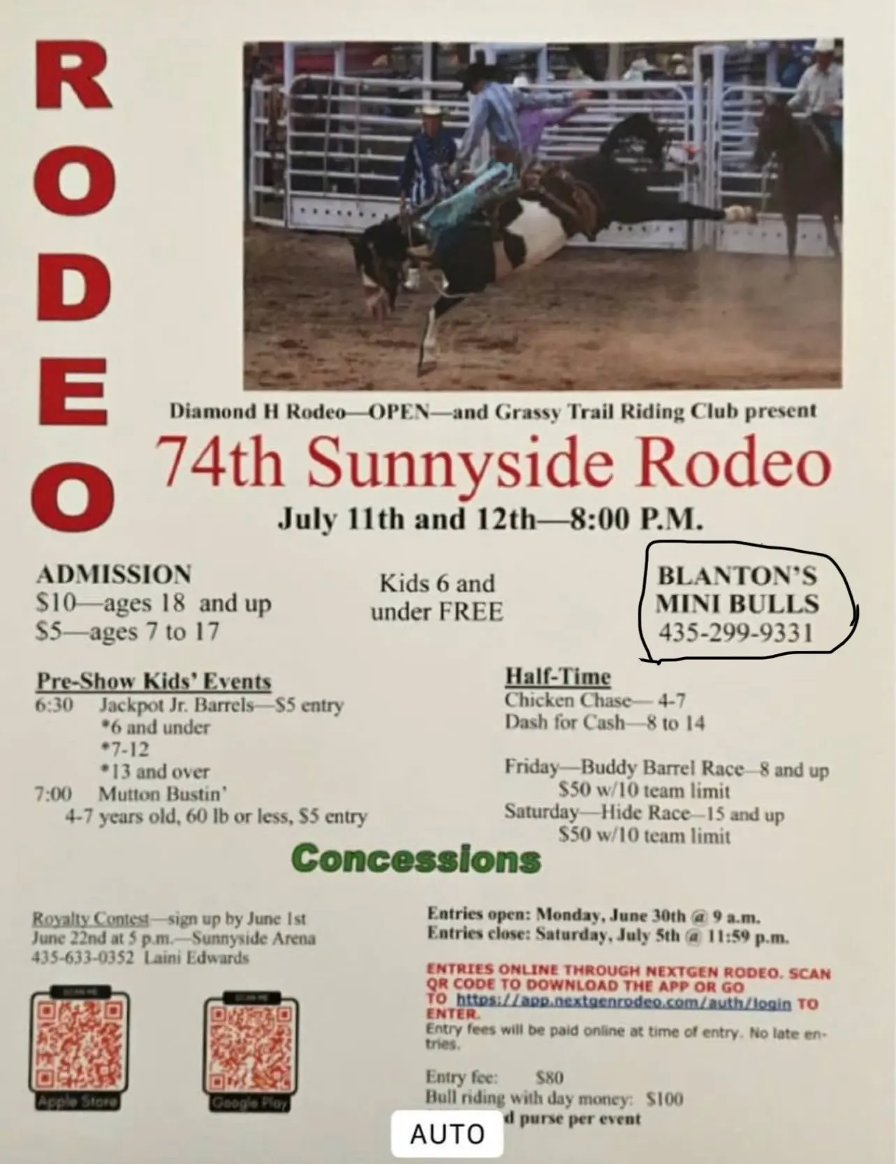 74th Annual Sunnyside Rodeo