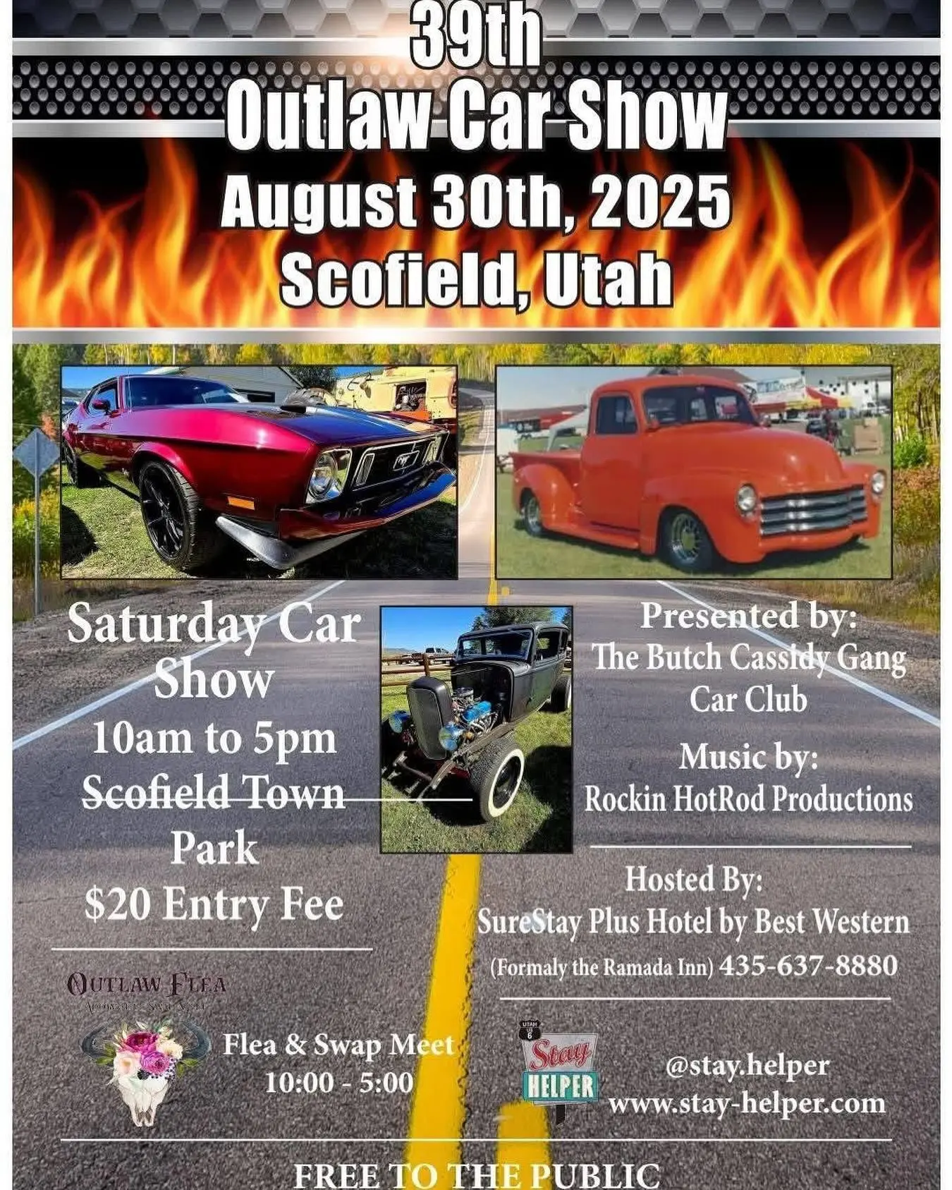 The Butch Cassidy Gang Car Club presents 39th Outlaw Car Show