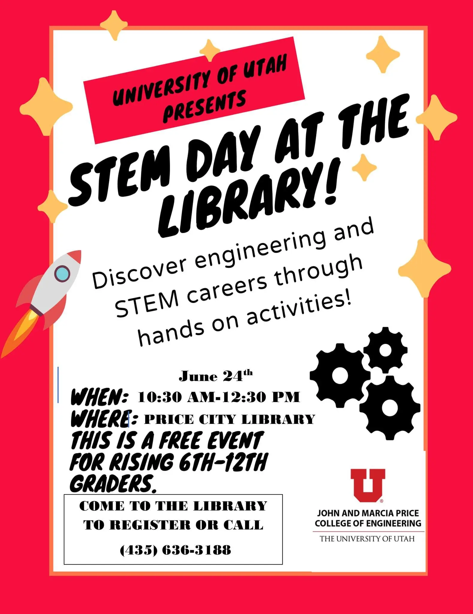 University of Utah presents STEM Day at the Price City Library
