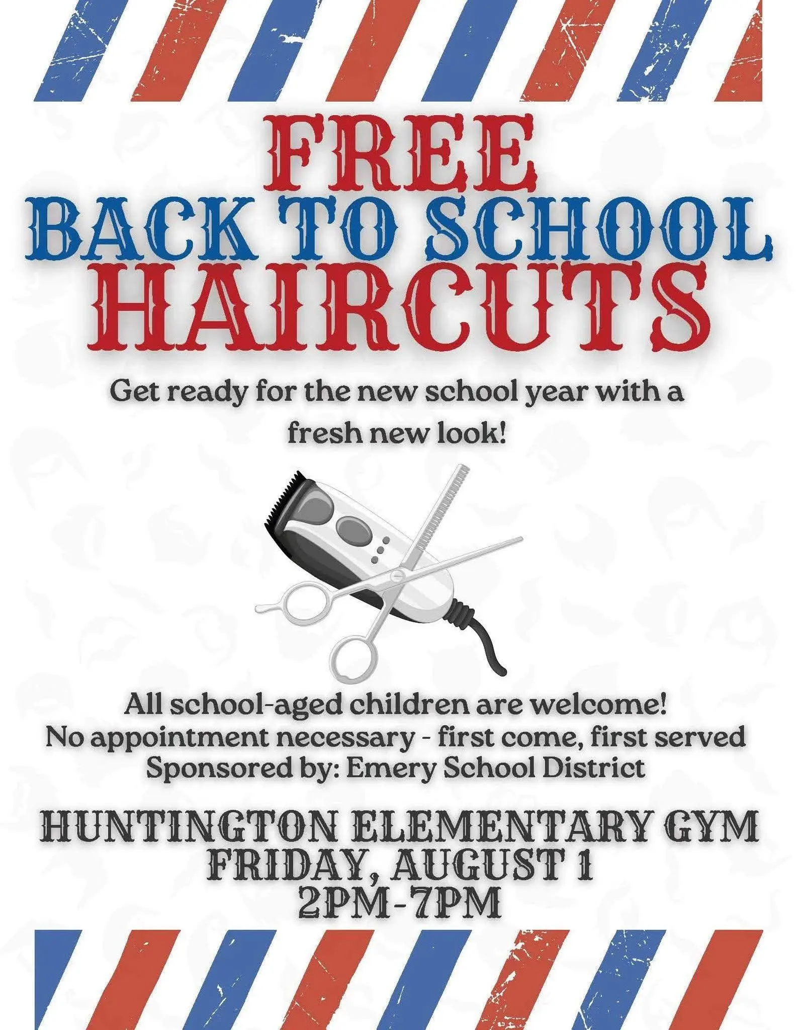 Free Back To School Haircuts in Emery County