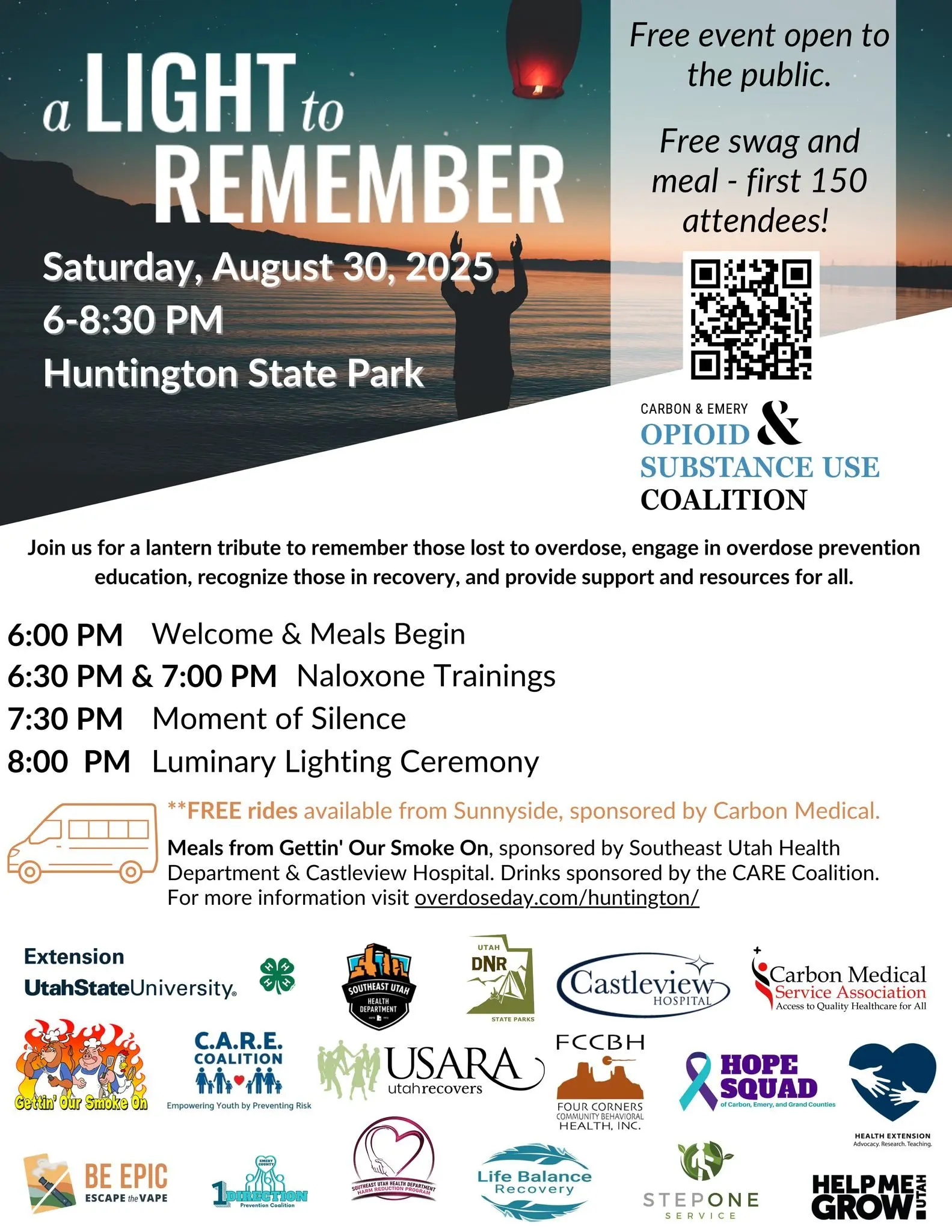 Carbon & Emery A Light to Remember – Overdose Awareness Day