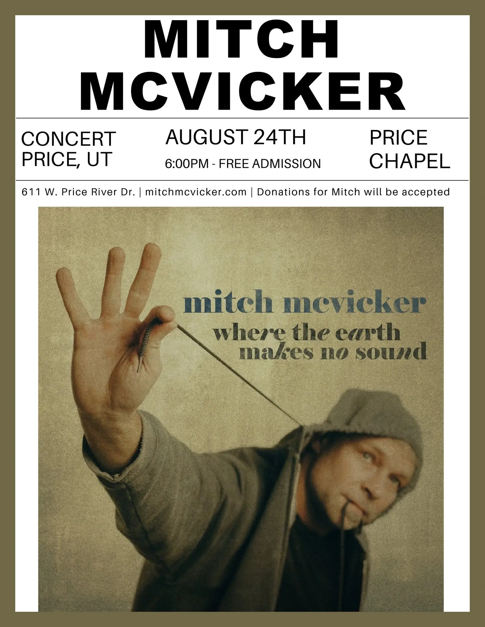 Price Chapel presents Mitch McVicker concert