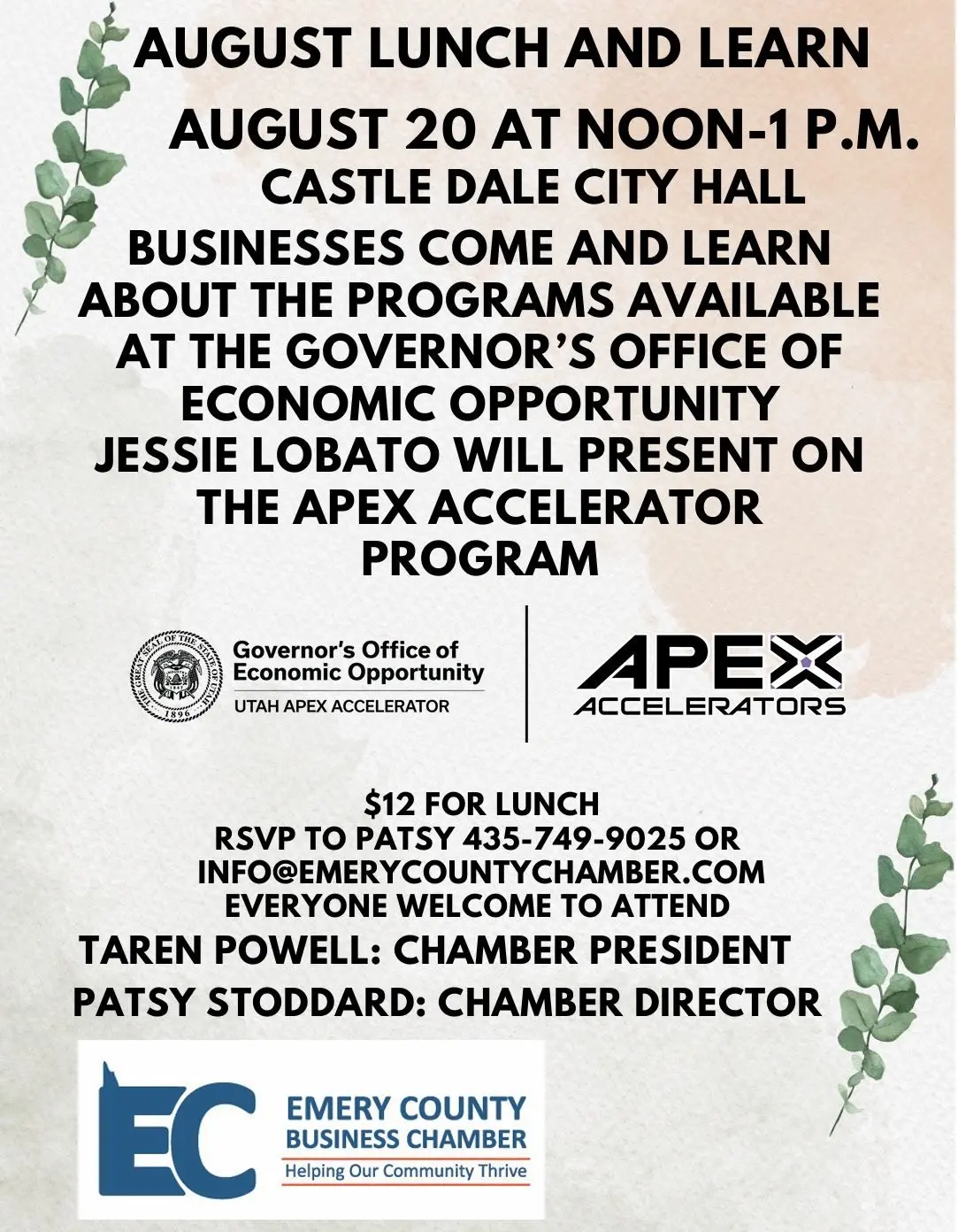 Emery County Business Chamber Lunch & Learn