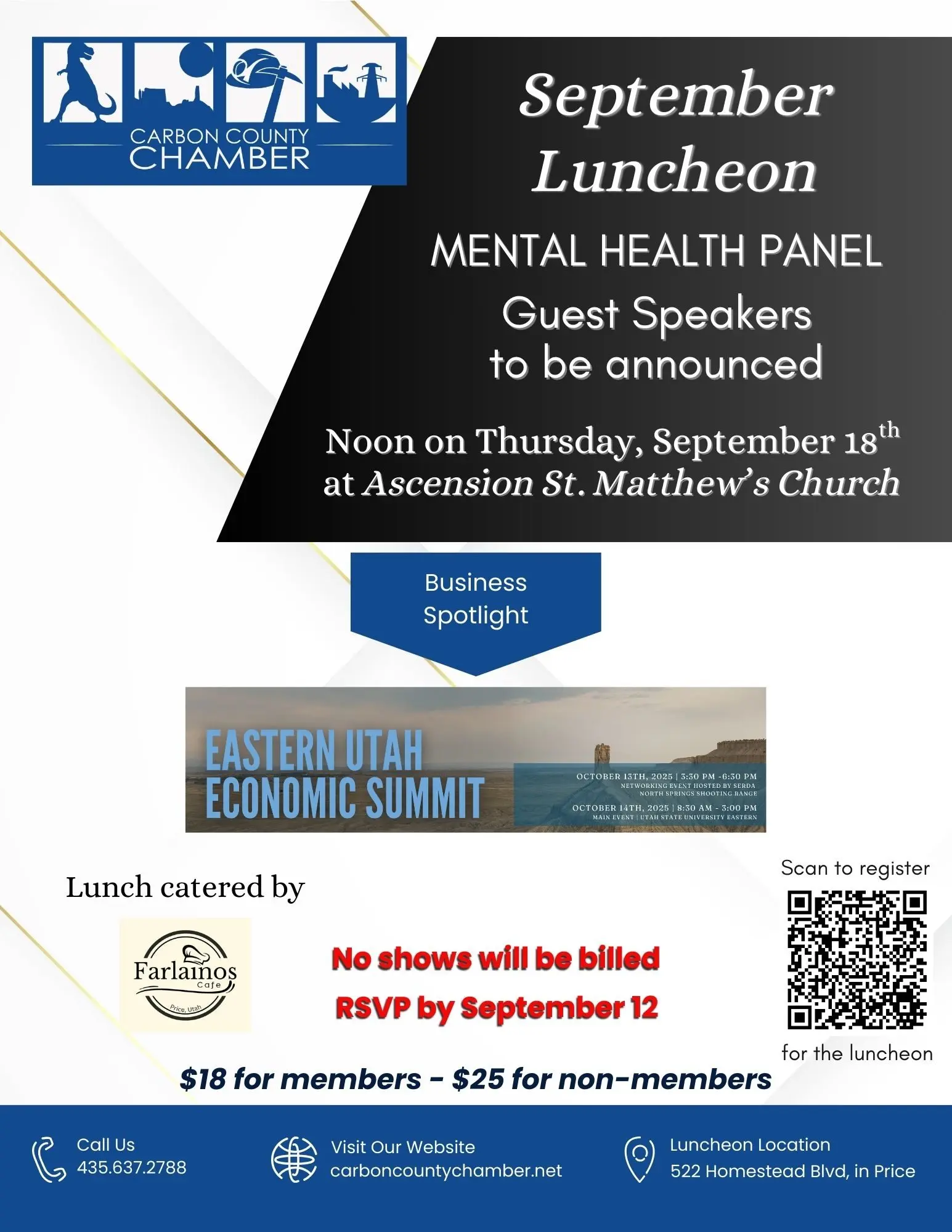 Carbon County Chamber of Commerce September Luncheon
