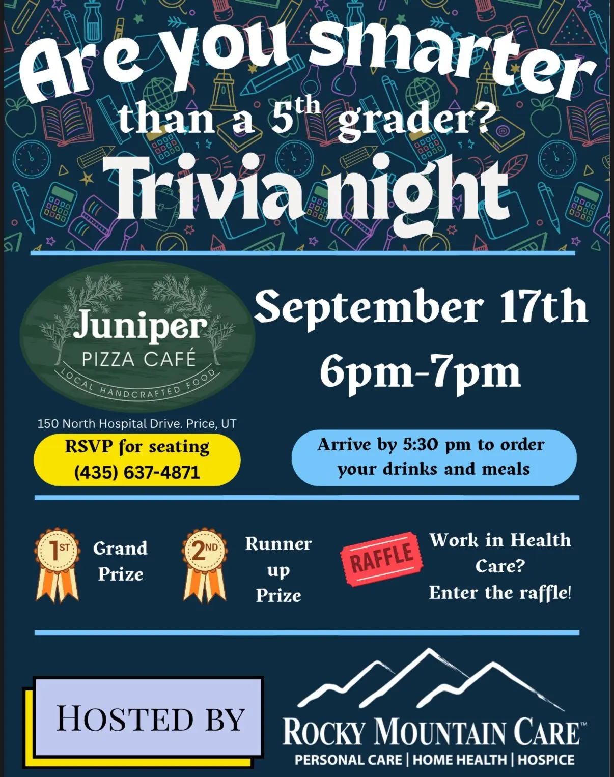 “Are You Smarter than a 5th Grader?” Trivia Night