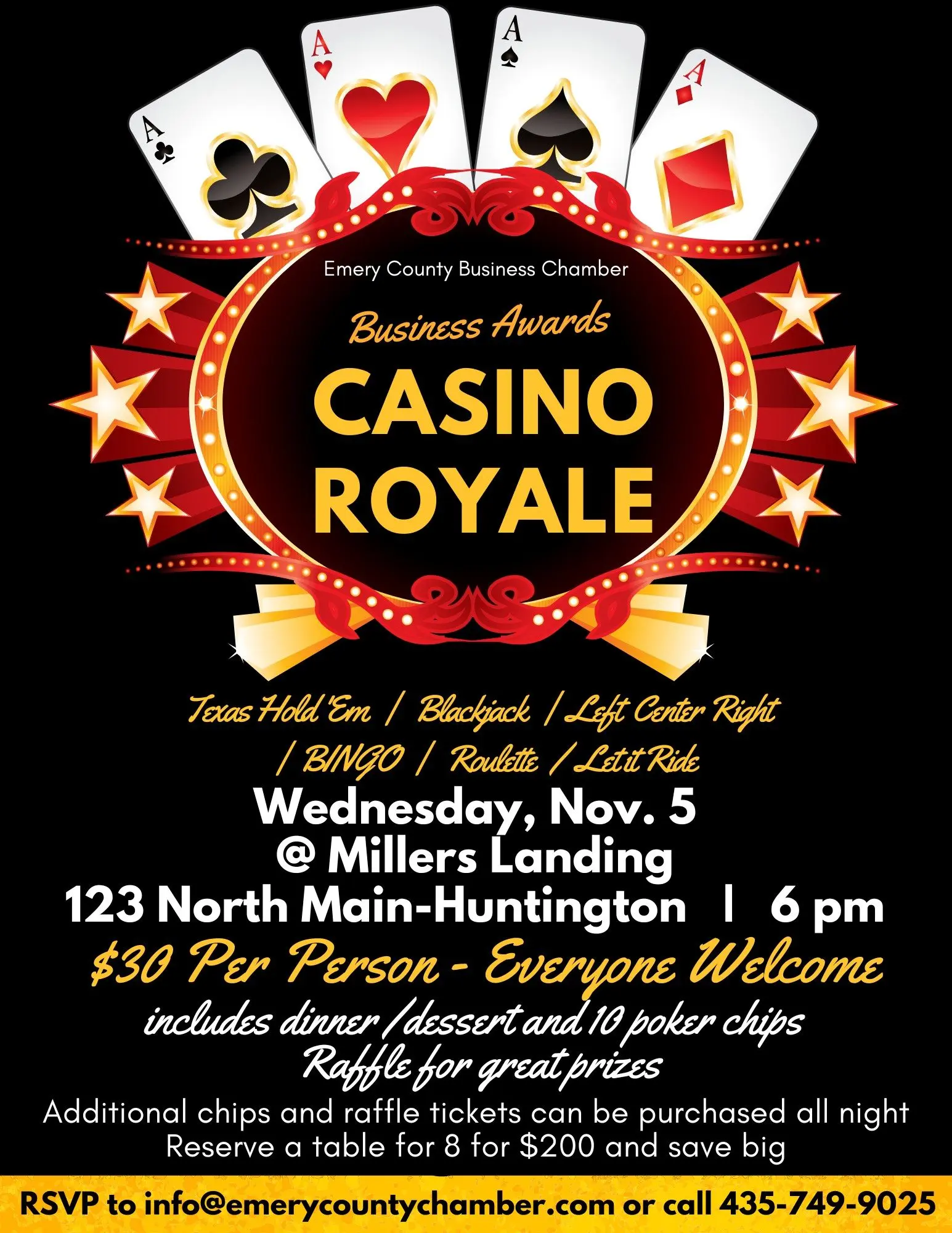 Emery County Business Chamber’s Casino Royale