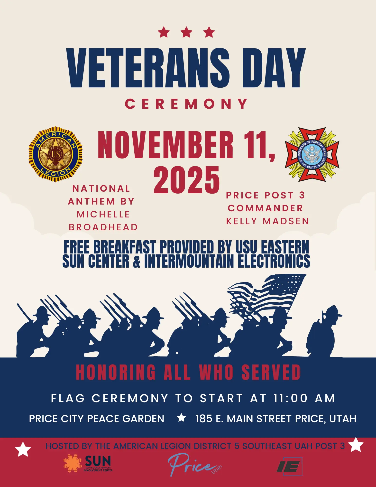 American Legion District 5 Southeast Utah Post 3 Veteran’s Day Ceremony