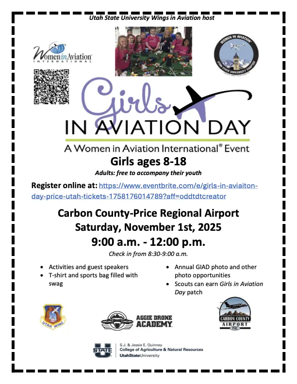 Utah State University Wings in Aviation host “Girls in Aviation Day”