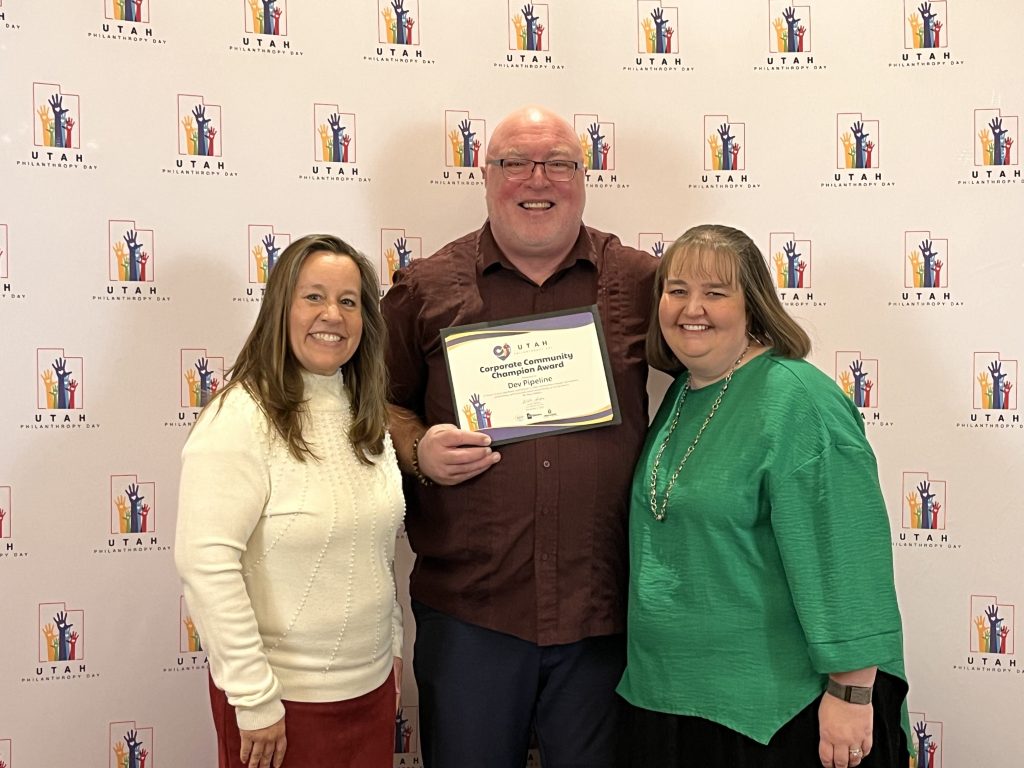 DevPipeline Receives Corporate Community Champion Award at Utah Philanthropy Day 2025