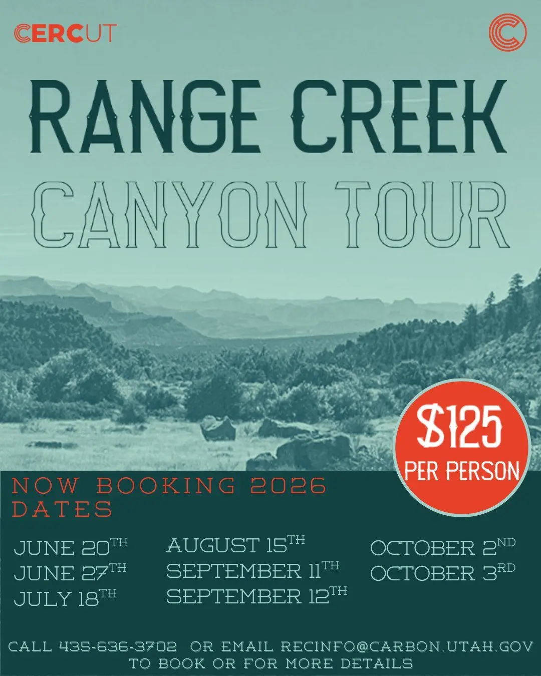 Carbon Rec’s Range Creek Canyon Tour
