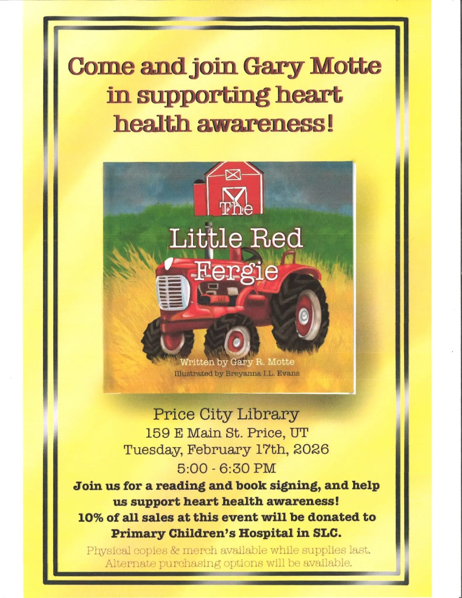 Children’s Author, Gary Motte Book Reading & Signing