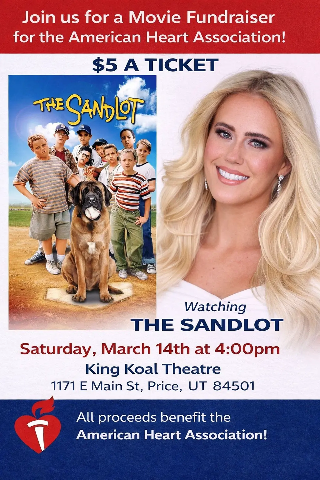 Movie Fundraiser for the American Heart Association