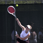 Lady Spartans get best of Dinos on tennis court