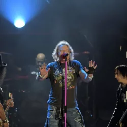 Singer Axl Rose at Guns N 'Roses show at Rock in Rio 2017 in the city of Rio de Janeiro^ Brazil.