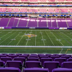 Interior view of U. S. Stadium in Minnesota^ SKOL Vikings^
