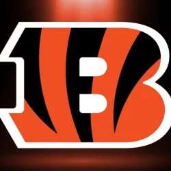 incinnati bengals logo^ NFL Team^ superbowl^ with spotlight background