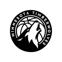 Minnesota Timberwolves logotype. Vector basketball club logo. basketball.